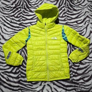 The North Face Summit Series goose lightweight puffer jacket women's L yellow